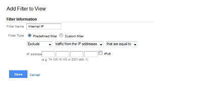 Filters on Google Analytics