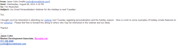 Personalized Emails: A Tactic That Will Earn You a Positive Response from Subscribers Personalized Emails: A Tactic That Will Earn You a Positive Response from Subscribers image SampleEmailPersonalization 600x165