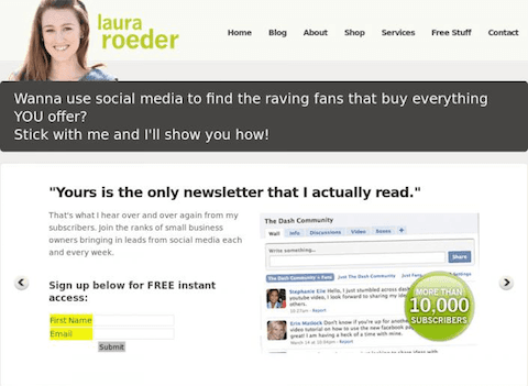 ab testing LKR social media testimonial