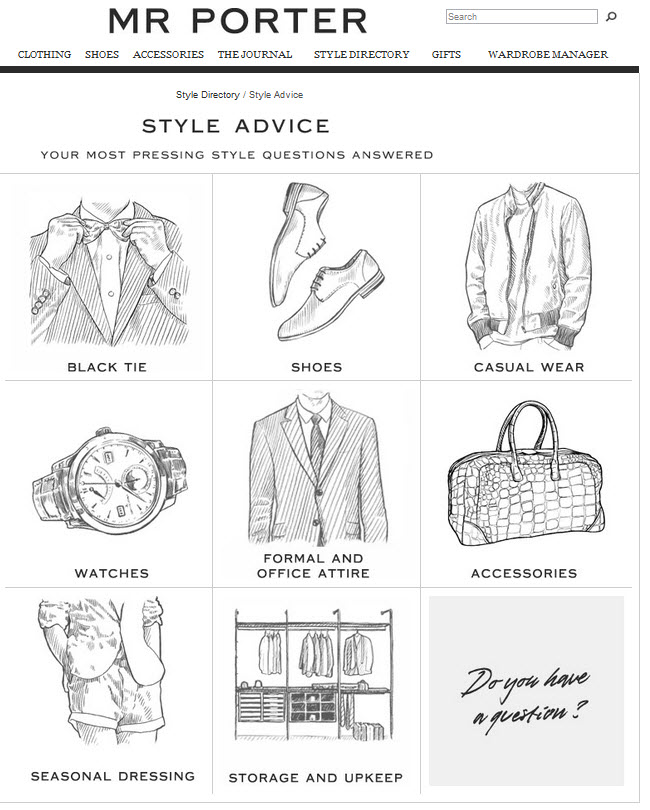 Mr Porter Style advice