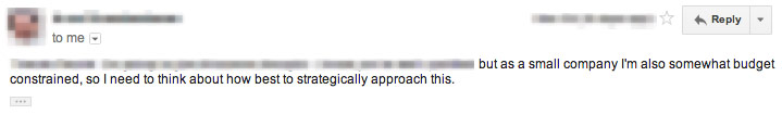small company response to content marketing