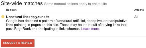 Unnatural Links to your site