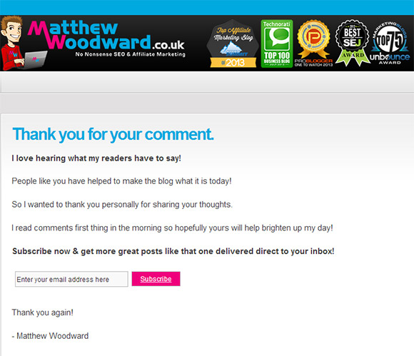email capture page