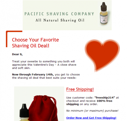Pacific Shaving Co email