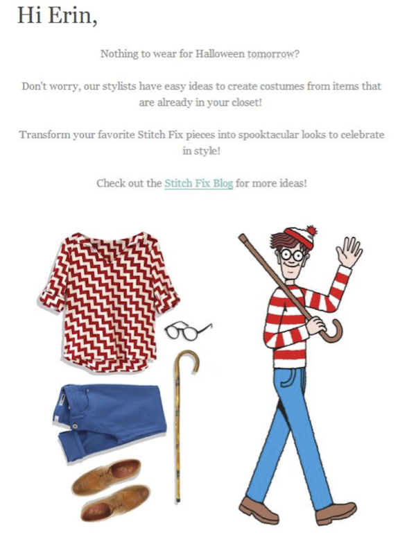 Stitch Fix Halloween Email Stitch Fix Halloween Email