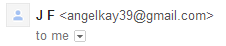 Strange email address from spammer
