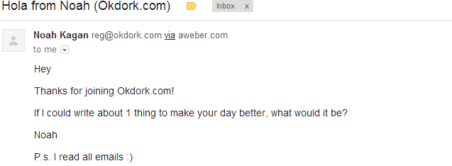 Onboarding Email