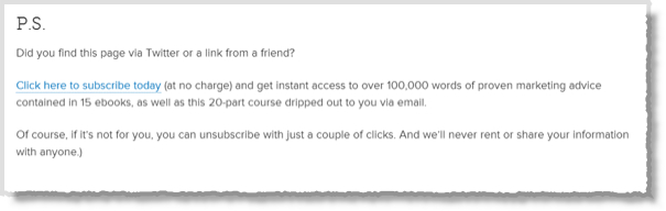 Have a clear call to action in your email