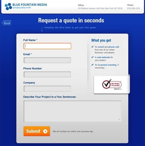 blue fountain media verisign