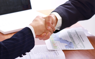 Business handshake