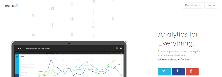 2026 09 25 16 21 45 All in one social media ecommerce analytics   SumAll 760x266 12 Free Social Media Tools